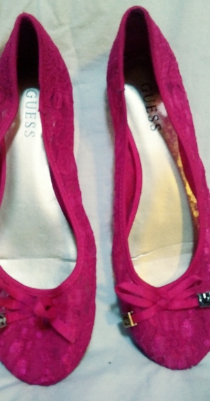 Guess hot pink lace ballet flats - Picture 5 of 5